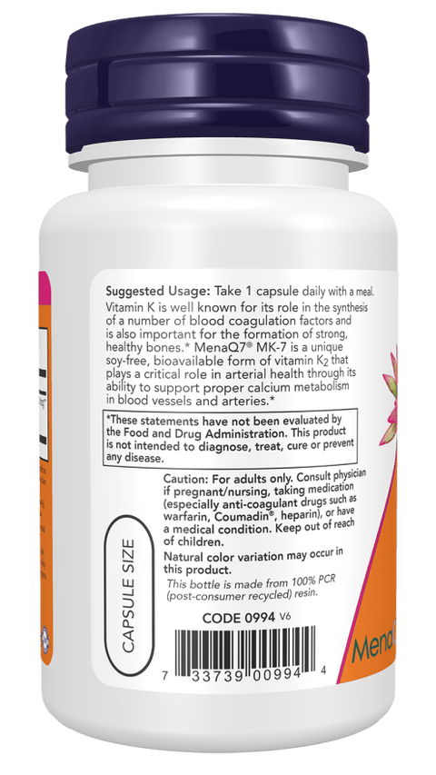 MK-7 Vitamin K-2 Extra Strength-300mcg