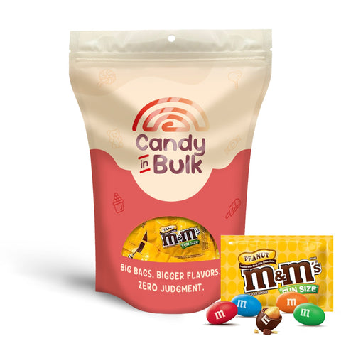 M&M's Peanut Fun Size Milk Chocolate Candy Bulk Value Bag