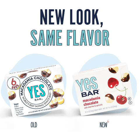 Macadamia Chocolate Pack Snack Bars 6 Packs YES BAR®