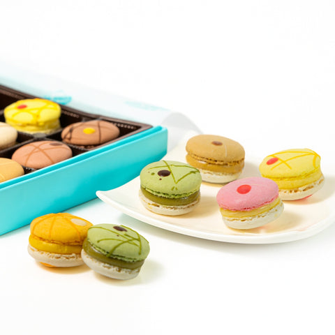 French Macarons 48-Piece Gift Box Gluten-Free Macarons Andy Anand