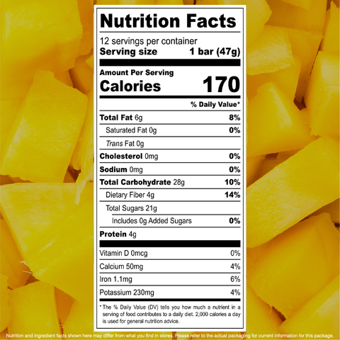 Organic Mango Almond Snack Bar Box of 12 Jonesbar