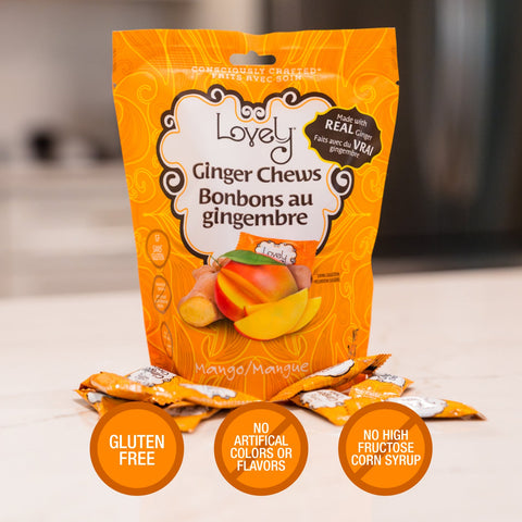 Ginger Essentials Box Ginger Chews Gift Set Lovely Candy Company