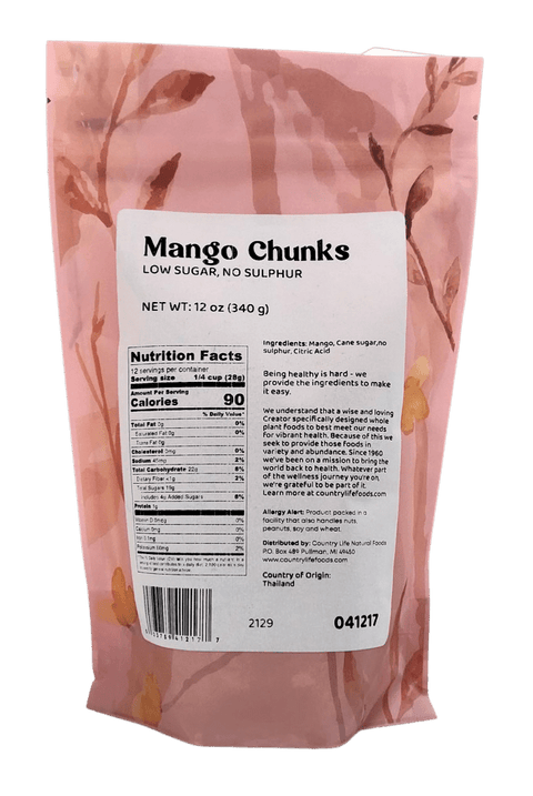 Mango Chunks, Low Sugar