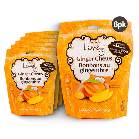 Mango Ginger Flavor Chews Candy Lovely Candy Co.