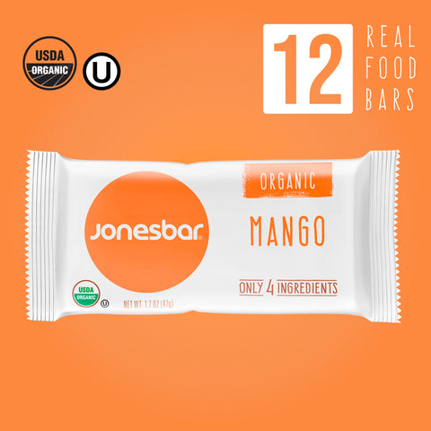 Organic Mango Almond Snack Bar Box of 12 Jonesbar