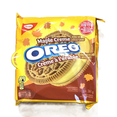 Maple Creme Golden Oreo Cookies Made with Real Quebec Maple Syrup 261g