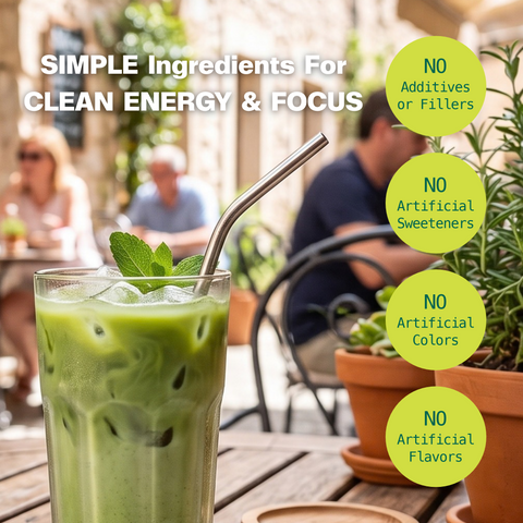Matcha Moringa Superfood Latte for Energy & Focus Kuli Kuli