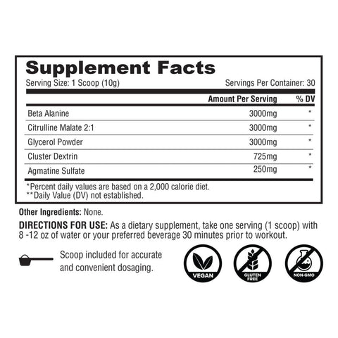 Metabolic Nutrition Stim-Free Pump - Unflavored
