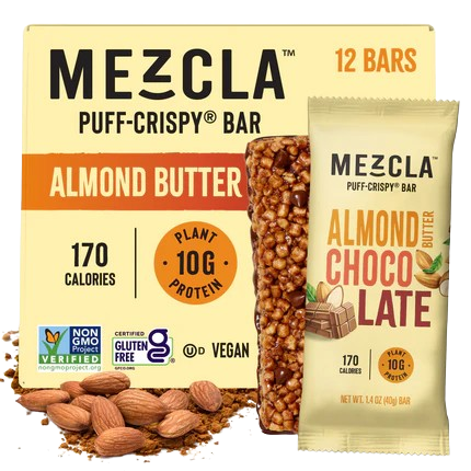 Almond Butter Chocolate Bars 1.4 oz Case Mezcla