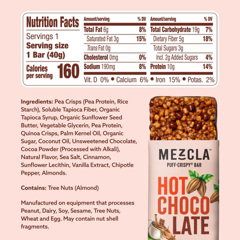 Hot Chocolate Bars Cinnamon Chipotle Flavor 12 Bars Mezcla