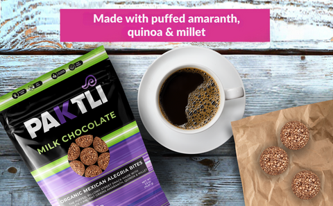 Milk Chocolate Puffed Ancient Grains Alegria Bites
