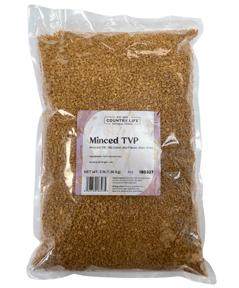 TVP Minced 1/8", No Added Color or Flavor, Non-GMO