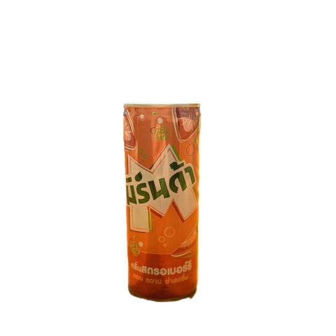 Mirinda Strawberry Fruity Soda Slim Can Exotic Asian Soft Drink Thailand