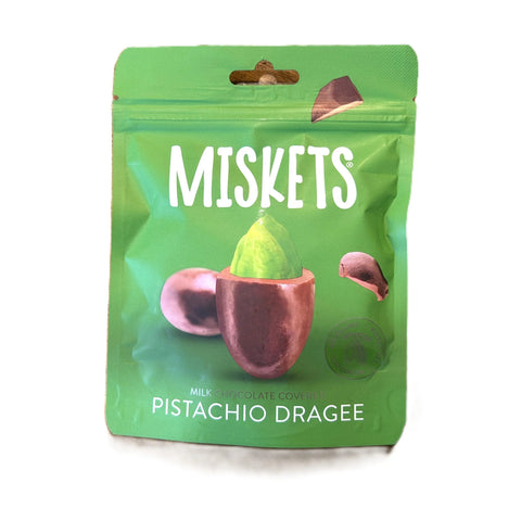 Pistachio Milk Chocolate Dragée 100g Miskets Turkish Candy