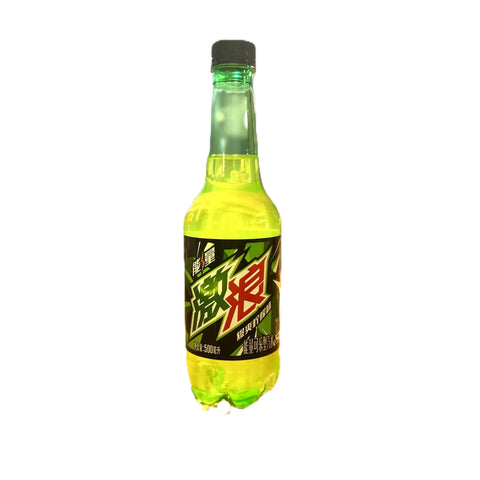 Mountain Dew Original Citrus 500mL Soda Green Bottle China Exclusive