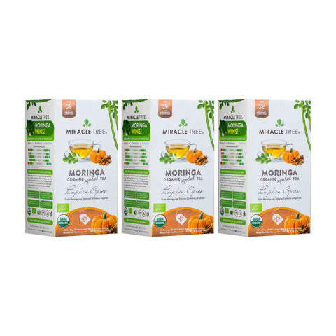 Organic Moringa Tea - Pumpkin Spice - Caffeine-Free Herbal Tea