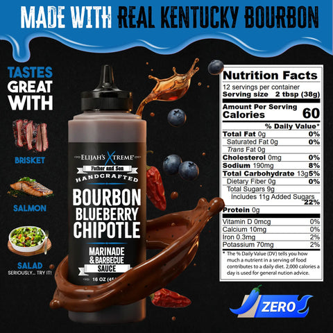 Bourbon Blueberry Chipotle BBQ Sauce & Marinade
