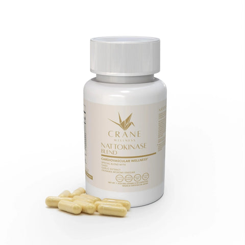 Nattokinase 6,000 FU Blend Dietary Supplement Crane Wellness