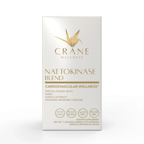 Nattokinase Blend 6,000 FU & Pure Oceanic Kelp Root Iodine Supplement Bundle Crane Wellness