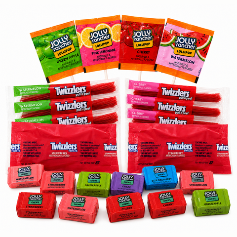 Sweet Mix Twizzlers Jolly Rancher Chews & Lollipops Variety Candy