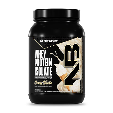 NutraBio 100% Whey Protein Isolate - 2 lb