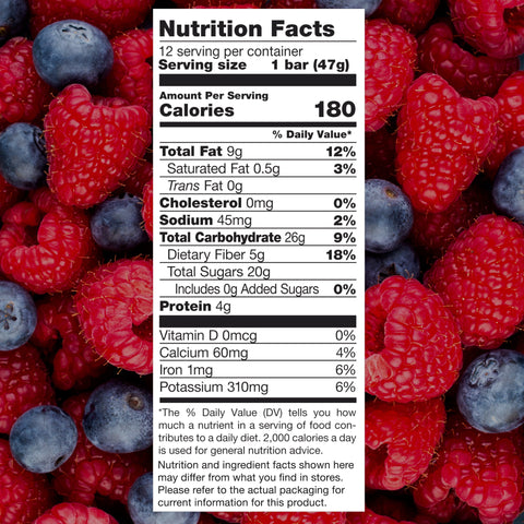 Organic Berries & Almonds Snack Bar Box of 12