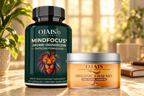 MindFocus plus Organic Chai Morning Focus Ritual Ojais Wellness