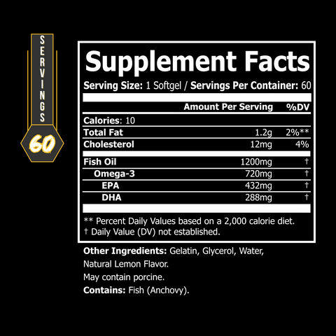 Omega-3 Fatty Acids Supplement OMEGA 3
