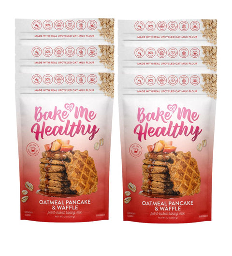 Oatmeal Protein Pancake & Waffle Plant-Based Baking Mix Bake Me Healthy