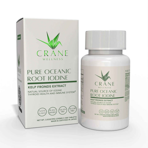 Pure Oceanic Root Iodine Naturally Sourced Kelp Root Tablets Crane Wellness