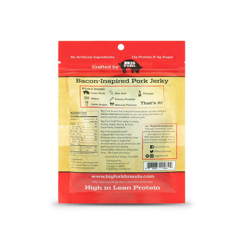 Craft Pork Jerky Sampler 3 Flavor Pack Big Fork Brands