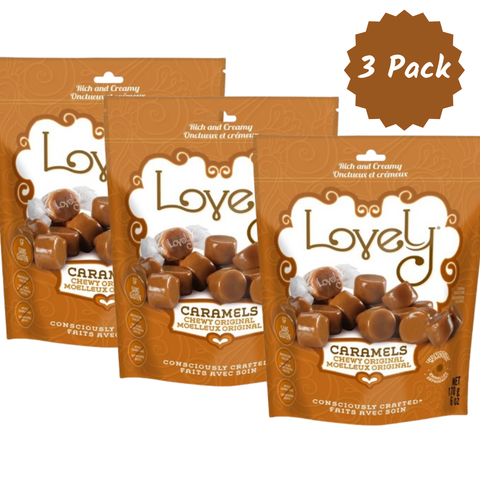 Chewy Original Caramels Non-GMO Gluten-Free Candy Lovely Candy Company