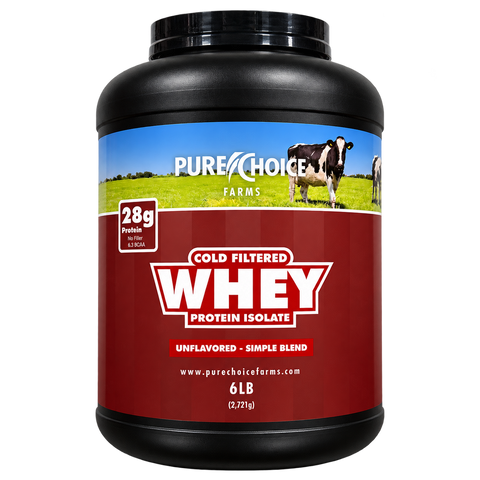 Whey Protein Isolate Unflavored Powder Pure Choice Farms