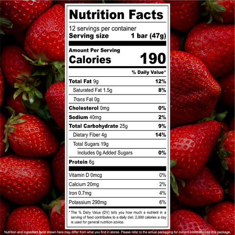 PB + J Organic Snack Bar Box of 12 Jonesbar
