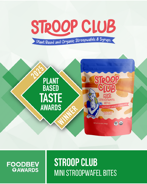 Caramel Organic Mini Stroopwafels Plant Based Stroop Club