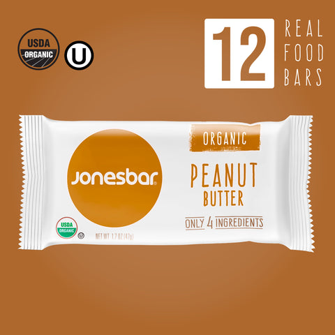 Organic Peanut Butter with Chia Seeds Snack Box of 12 Jonesbar