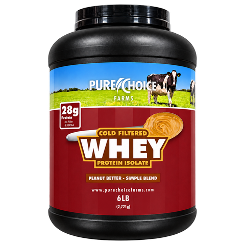Whey Protein Isolate Peanut Flavored Whey Protein Isolate Pure Choice Farms
