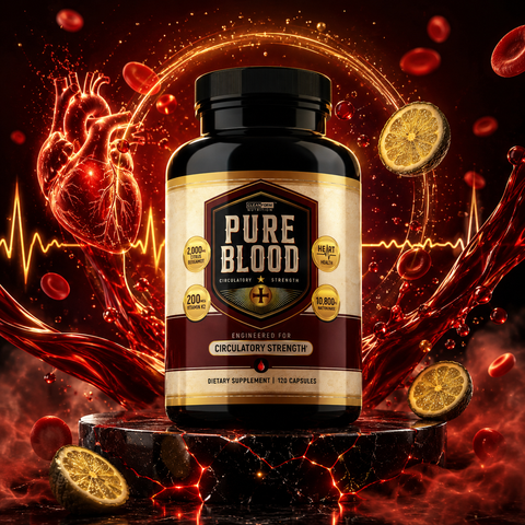 PureBlood Vitamin K2 MK-7 Citrus Bergamot Nattokinase Heart Health Supplement CleanForm Nutrition