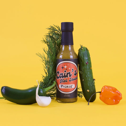 Cain’s Pickle Hot Sauce Tangy Jalapeño Habanero Hot Sauce Cain’s