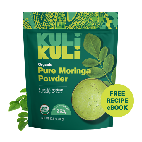 Pure Moringa Powder Energy Boost Nutrient-Dense Supplement