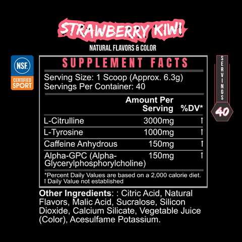 Pregame Customizable Caffeine Sport Supplement BLACKLABEL