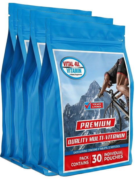 Vital 4U Premium 30-Day Multivitamin Daily Convenience Pouches