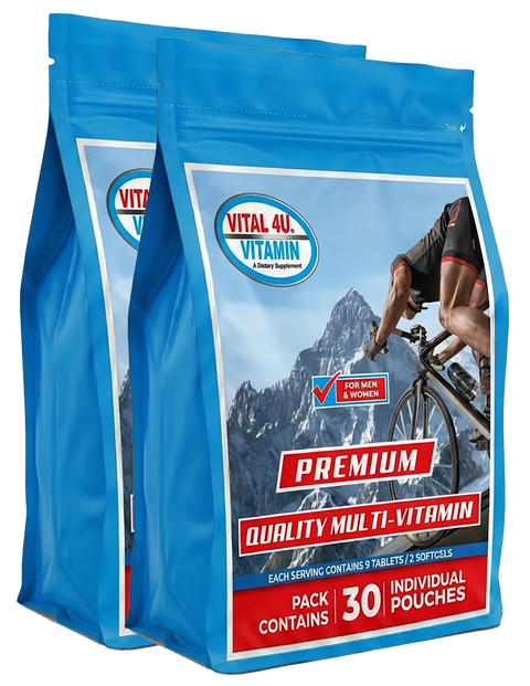 Vital 4U Premium 30-Day Multivitamin Daily Convenience Pouches