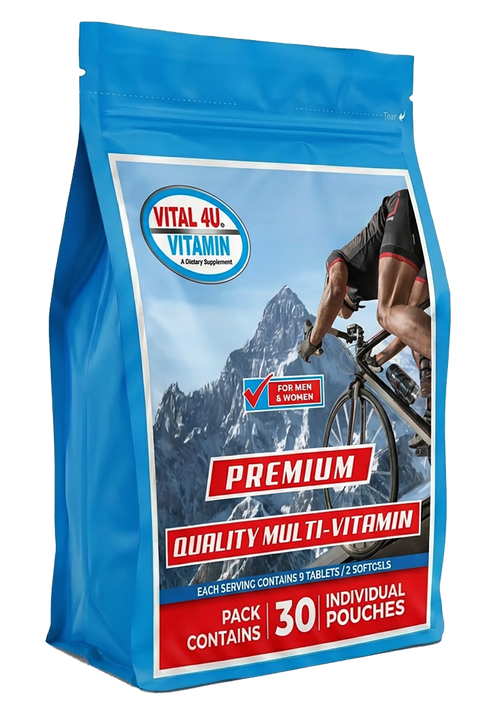Vital 4U Premium 30-Day Multivitamin Daily Convenience Pouches