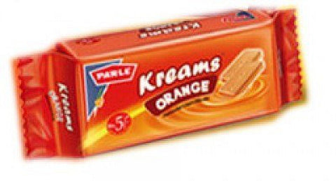 Parle Kreams Gold Orange Sandwich Cookies 2.35 oz