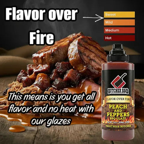 Peach & Pepper BBQ Glaze "Flavor over Fire"