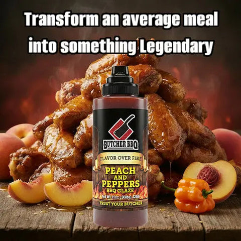 Peach & Pepper BBQ Glaze "Flavor over Fire"