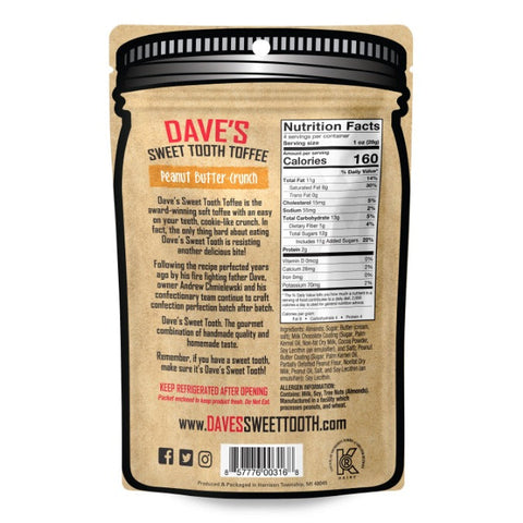 Peanut Butter Crunch Milk Chocolate Toffee Dave's Sweet Tooth