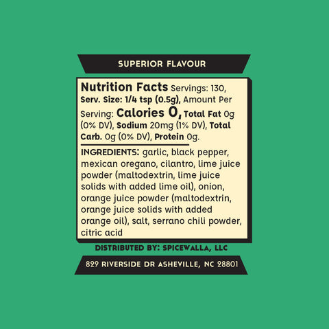 Pescado Verde Seasoning Garlicky Citrus Herbaceous Spice Blend by Spicewalla