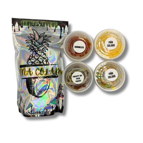 Pina Colada Tropical Candy Pickle Kit Gringas Rim Dips LLC